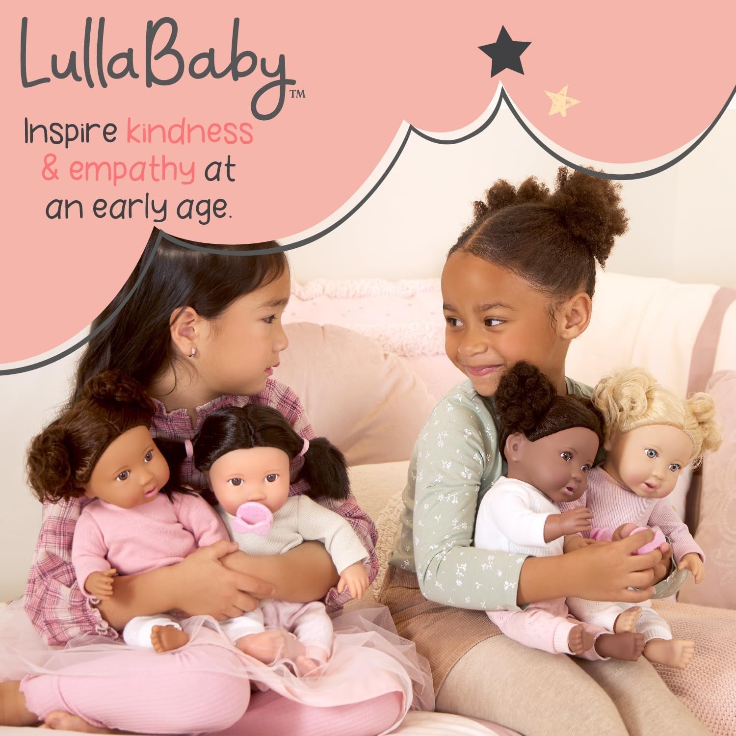 LullaBy – Vasca da bagno per bambole – Set da bagno – Giocattolo da bagno – Accessori per bambole – Giochi acquatici realistici – Bambini 2+