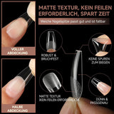 Punte per unghie in gel ballerina 216 pezzi 12 dimensioni Punte per unghie in gel morbido Copertura completa Set di estensioni per unghie Semi opaco Fai da te Home Art