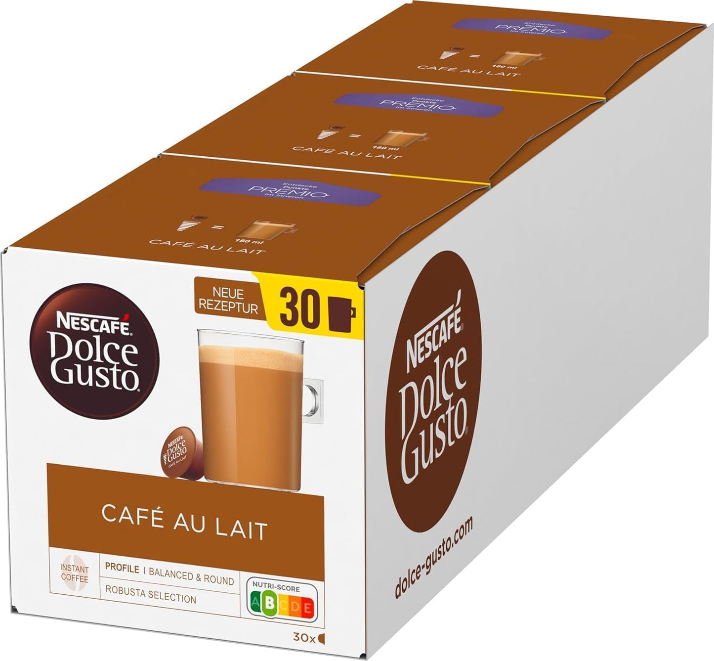 Krups KP3405 NESCAFÉ Dolce Gusto Genio S Plus Macchina a capsule, Espresso Boost, Selezione temperatura, Bevande calde e fredde, Pressione pompa 15 Bar, Serbatoio acqua 0,8 L, 1500 Watt, Colore Rosso con Café au Lait