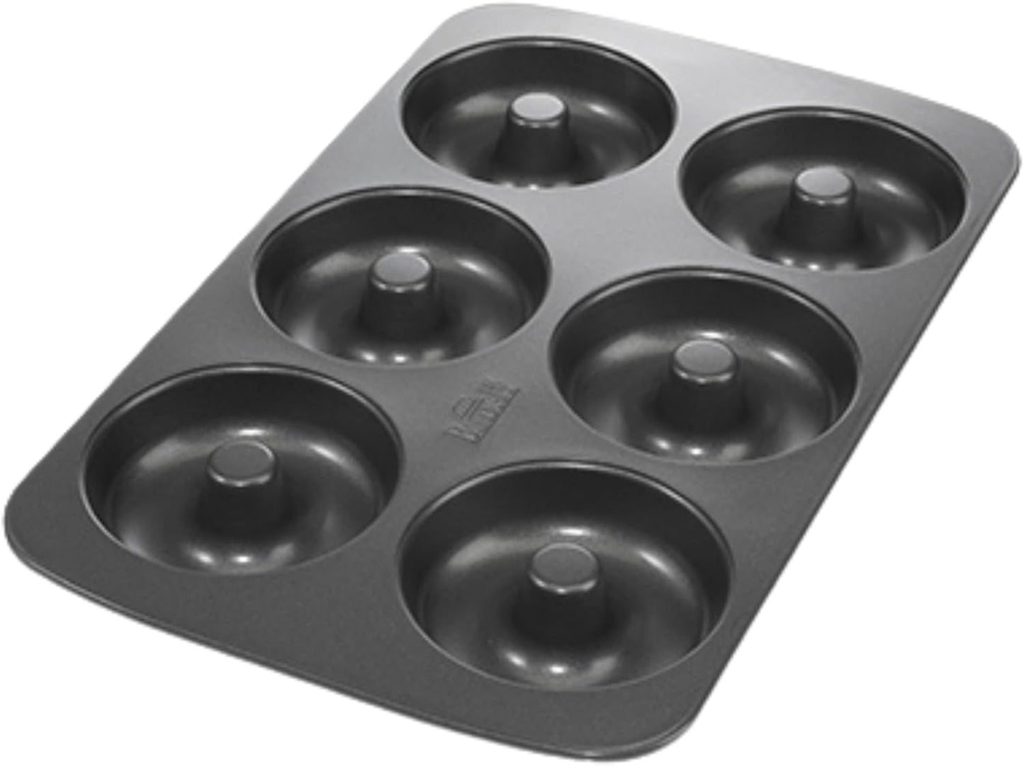 Birkmann, Easy Baking, Donutblech, Backform Für 6 Donuts, Mit Hochwertiger Antihaftbeschichtung, Ø 9 Cm, Mit Rezept, 881631 Stampi e vassoi per cuocere Naty Shop 6Er Donut-Blech