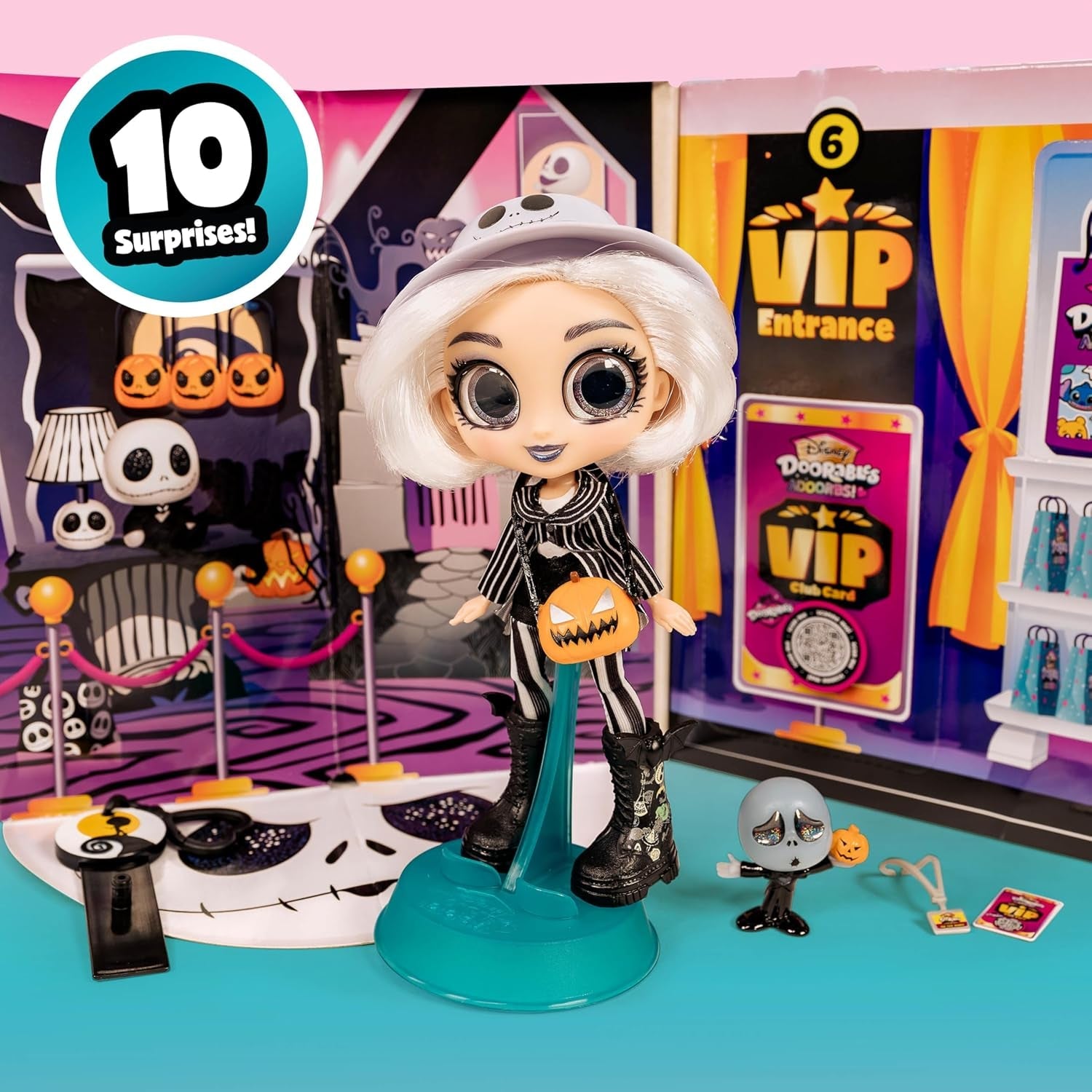 Disney Doorables Adoorbs Serie 1 Bambole da collezione con accessori, 14 cm, Bambola alla moda, Giocattolo da 5 anni in su, Basta giocare