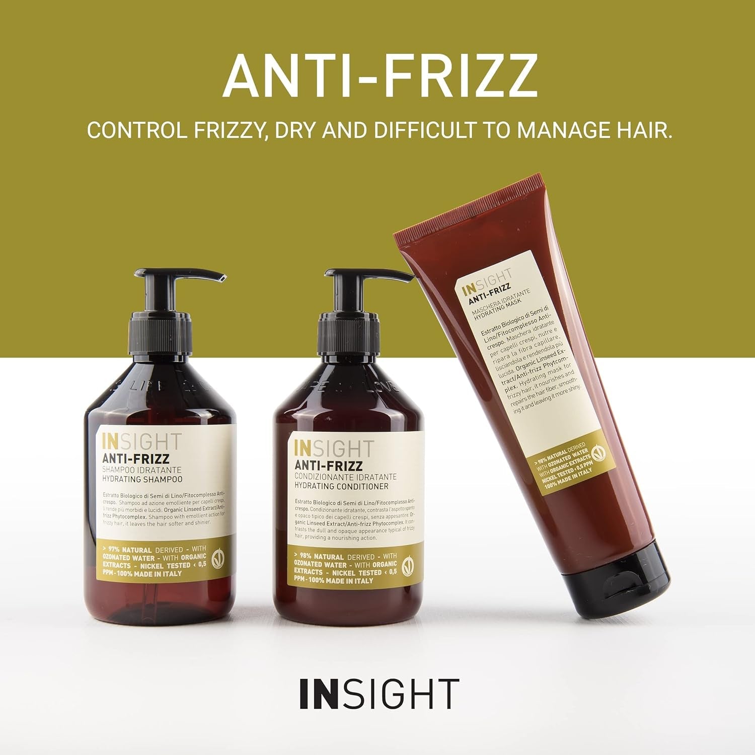 MASCHERA IDRATANTE ANTICRESPO 250 ml Maschera per capelli Naty Shop