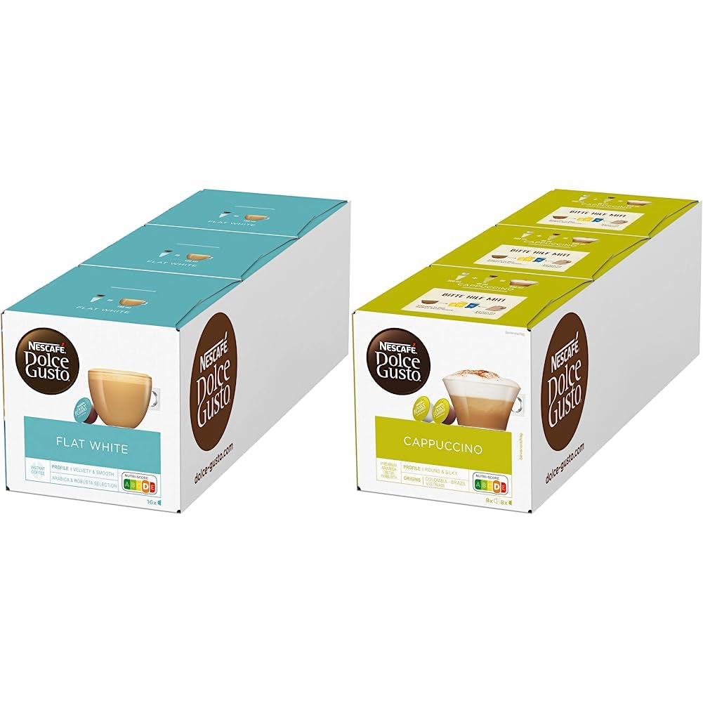 Flat White, 48 Kaffeekapseln e Cappuccino, 48 Kaffeekapseln