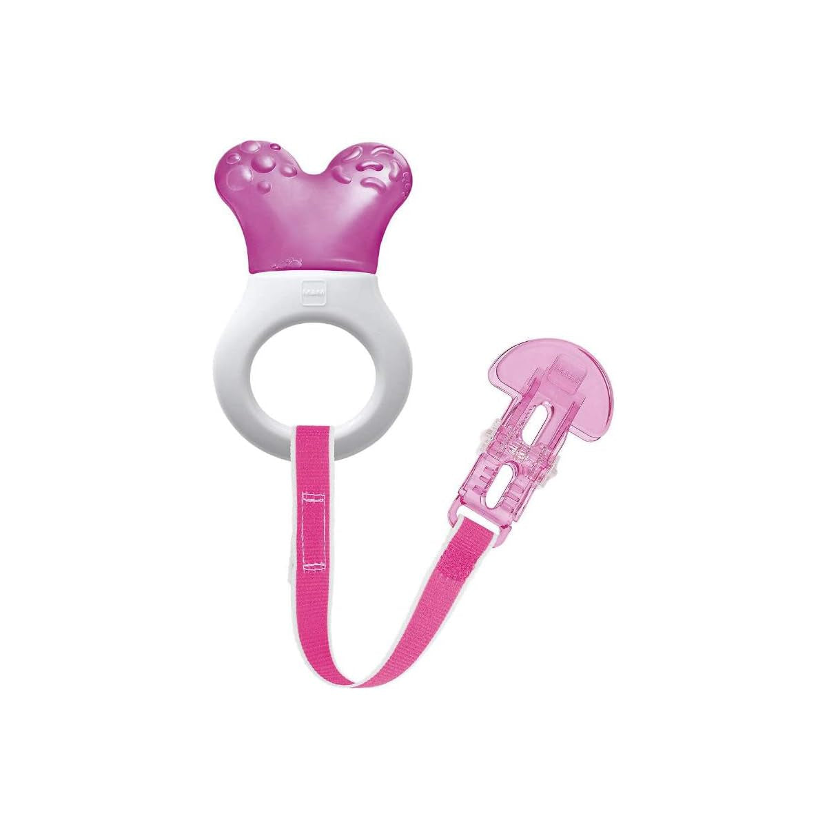 MAM Mini Cooler e clip, stuzzicadenti e clip, anello per dentizione, rosa