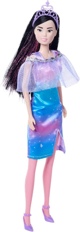 Simba Steffi Love Fantasy Princess, 4 colori assortiti, un solo articolo spedito, bambola principessa con mantello e strisce glitterate, 29 cm, dai 3 anni in su