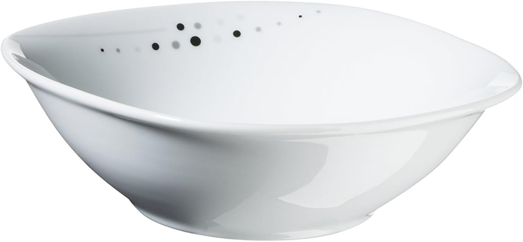Set di stoviglie combinate da 42 pezzi serie Mäser Fadilla Set di stoviglie in porcellana per 6 persone bianco nero grigio