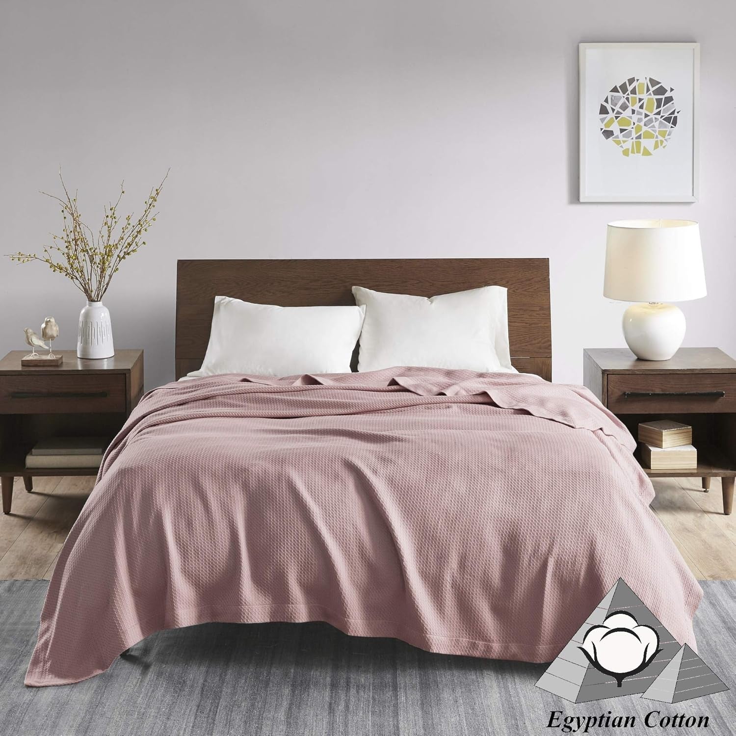 Madison Park Coperta trapuntata traspirante in 100% cotone egiziano di alta qualità, stagione di lusso, copertura leggera per divano letto e divano letto matrimoniale/letto matrimoniale Rose Naty Shop Trapunte e trapunte