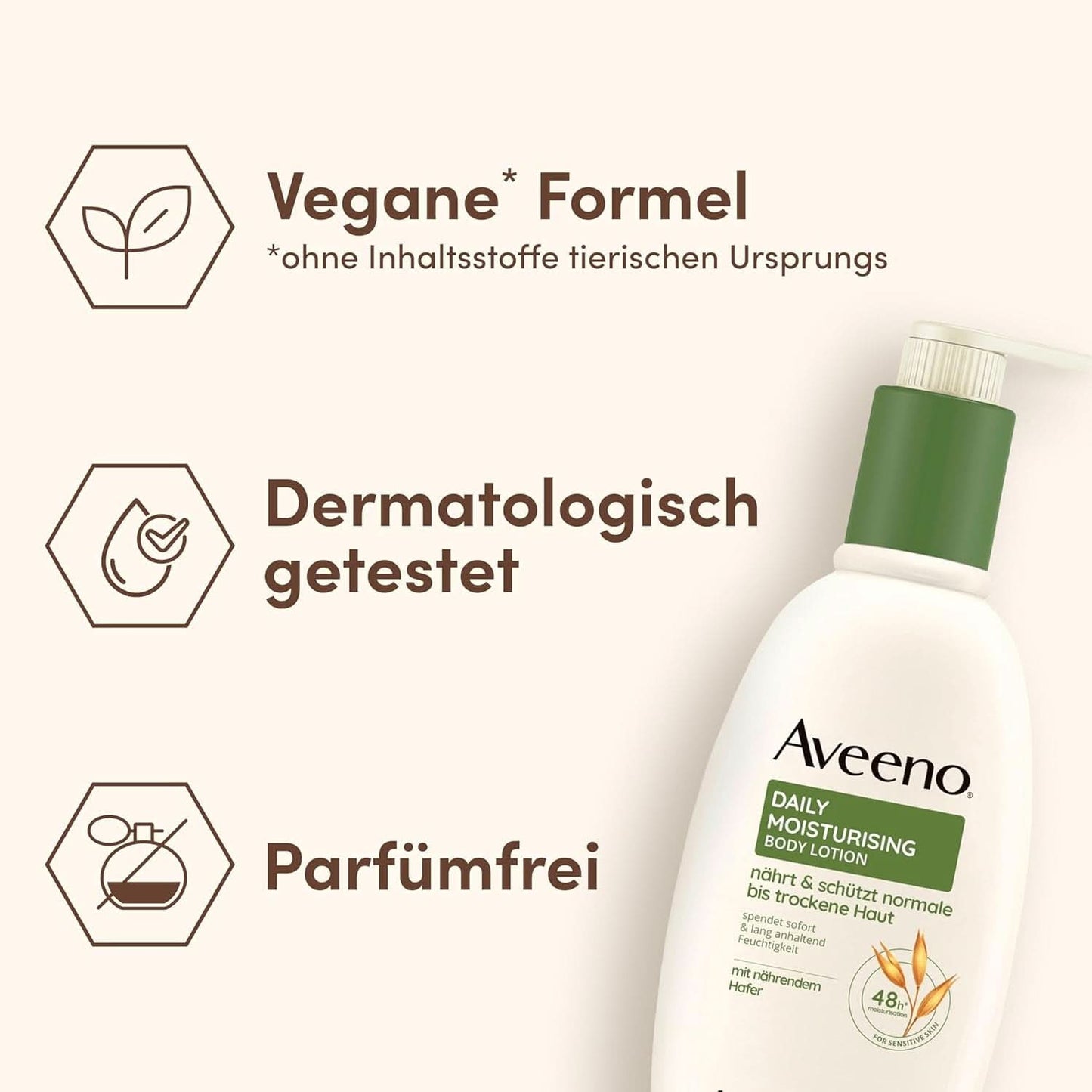 Aveeno Lozione Corpo Idratante Quotidiana, 300 ml Cosmetici e Bellezza Naty Shop
