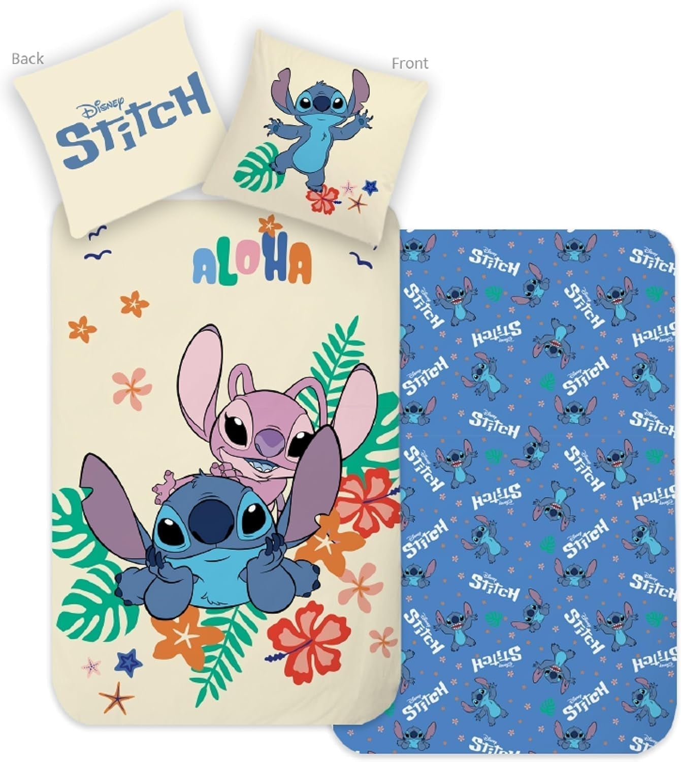 Biancheria letto per bambini e ragazzi, Stitch Biancheria letto - bambini Naty Shop