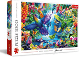 Trefl 10880 Colibrì ai tropici 1000 pezzi - Puzzle fai da te con uccelli, Intrattenimento creativo, Per adulti e bambini 12+, Puzzle multicolore Naty Shop Titolo predefinito
