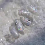 Adesivi per unghie glitter Onde d'acqua estive Nail art stellato Fantasia Onde di acqua di mare Disegni per unghie Adesivi per unghie Onde di acqua di mare Accessori per unghie Nail art