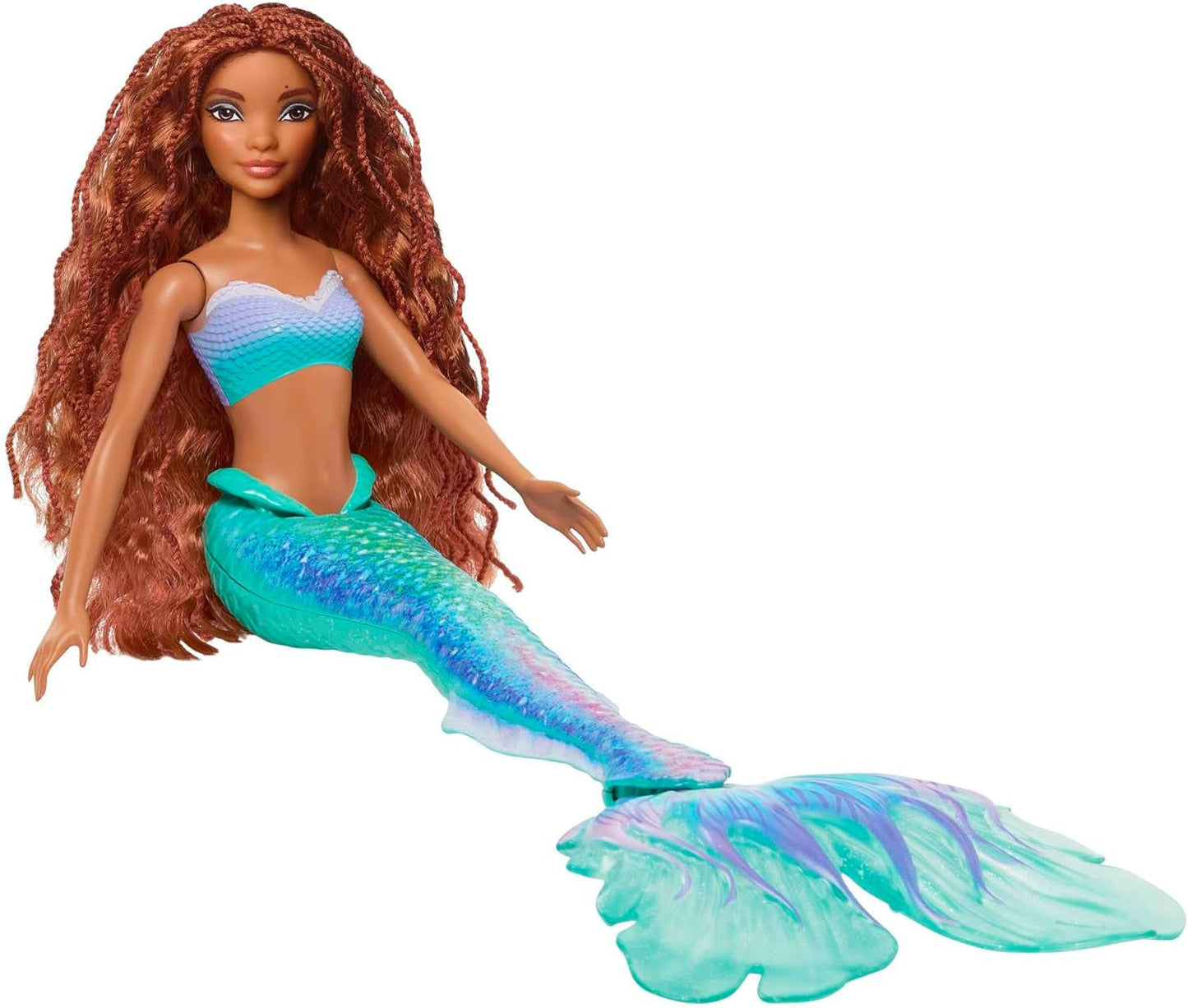 Mattel Disney Ariel - Bambola La Sirenetta, Ispirata al film La Sirenetta, Giocattolo Sirena, Posizionabile, Regali Disney, Giocattolo per bambini dai 3 anni in su, HLX08