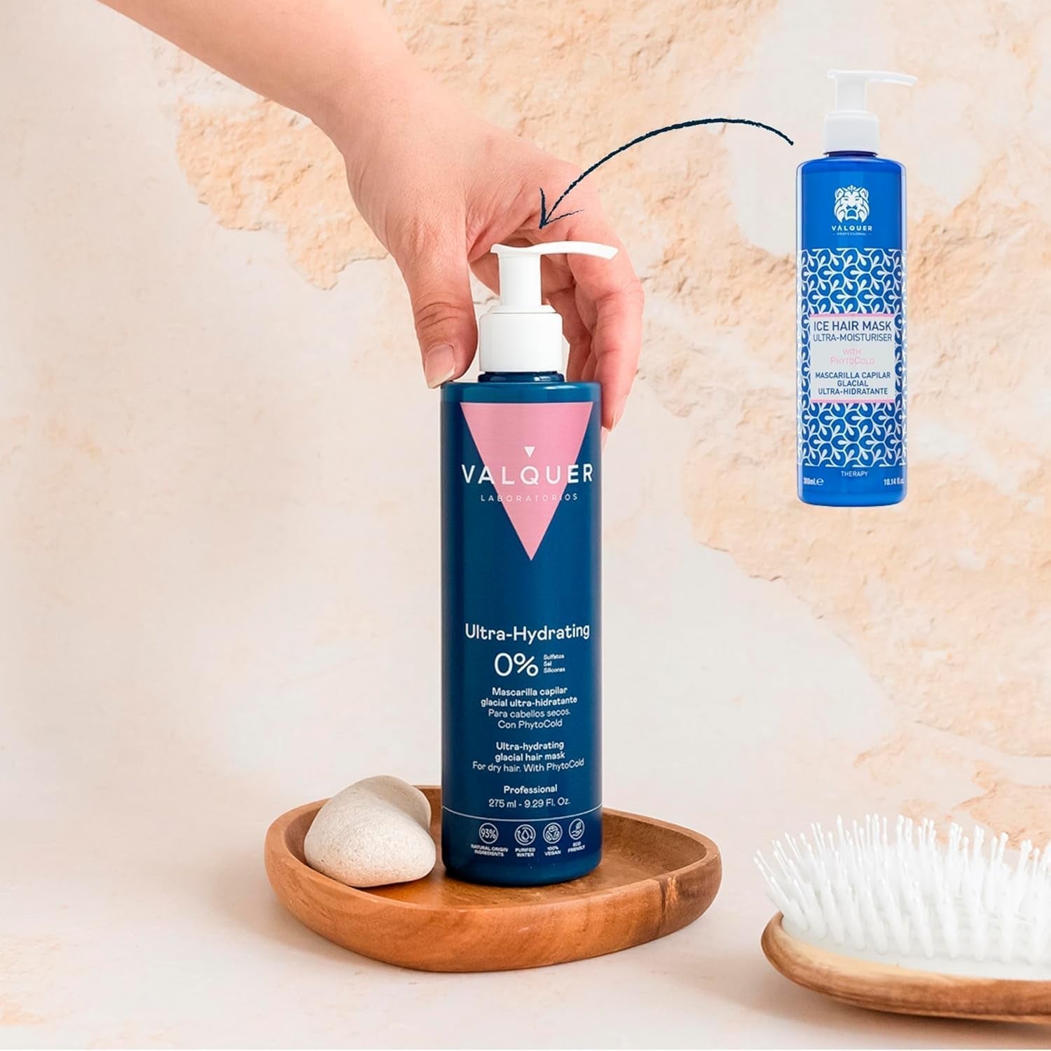 Valquer Profesional Ice Hair Mask - Maschera per capelli ultra idratante senza solfati, sali e siliconi Naty Shop maschera per capelli