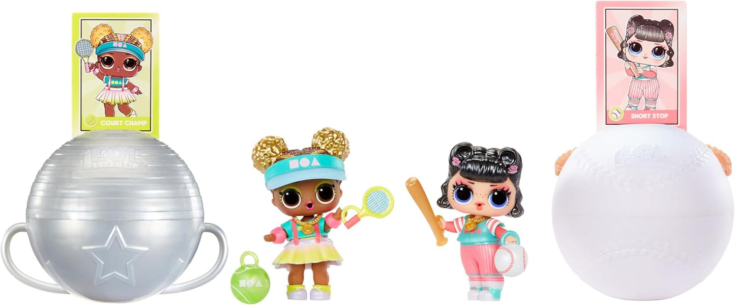 LOL Sorpresa! Collezione All-Star Sports Vault Tots - Include 1 bambola, confezione corazzata, 12 bambole da collezione, 8 accessori unboxing, ideale dai 4 anni in su, Rosa