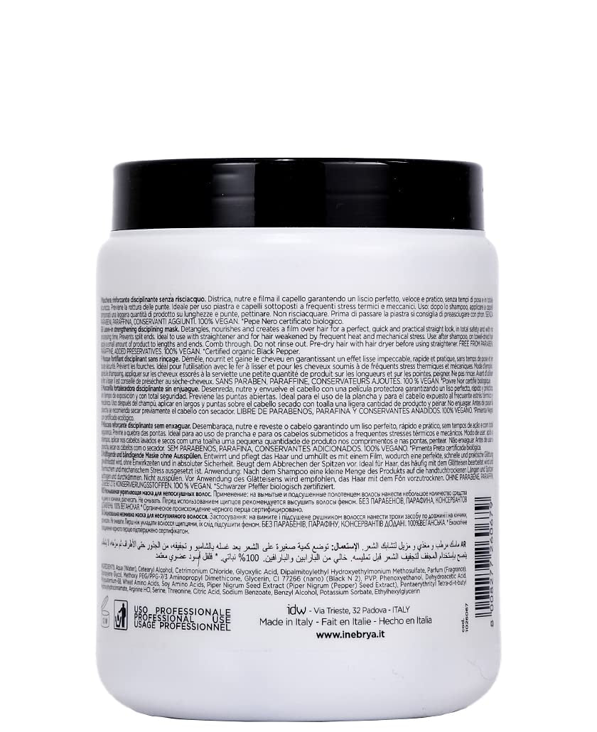 Maschera ferro al pepe nero 1000ml Maschera per capelli Naty Shop
