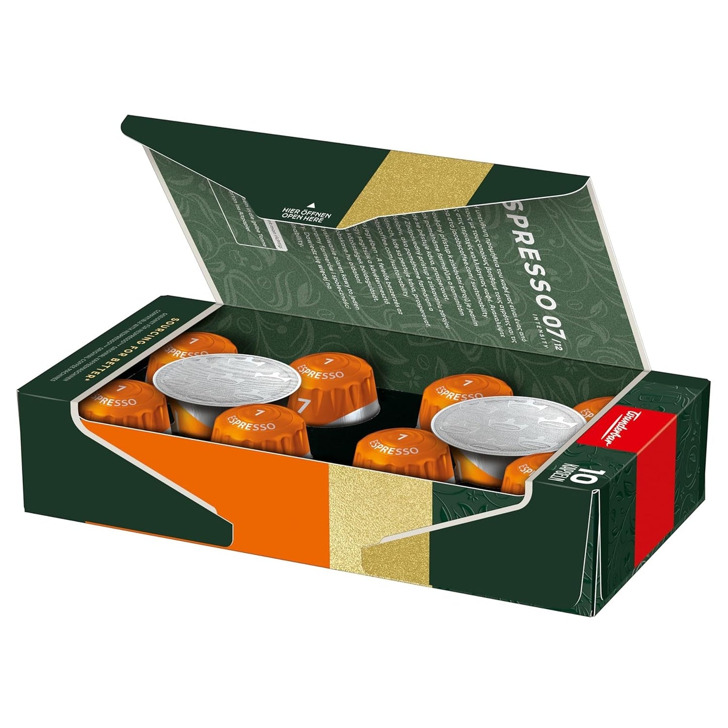 Jacobs Kaffeekapseln Espresso Classico, Intensität 7/12, 10 x 10 Getränke, Nespresso* compatibile Kaffee Kapseln, 100 Kapseln