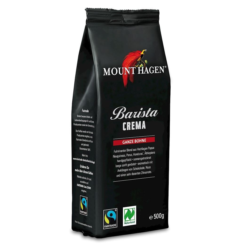 Barista Crema Caffè in Grani Interi Bio FT Naturland 500g