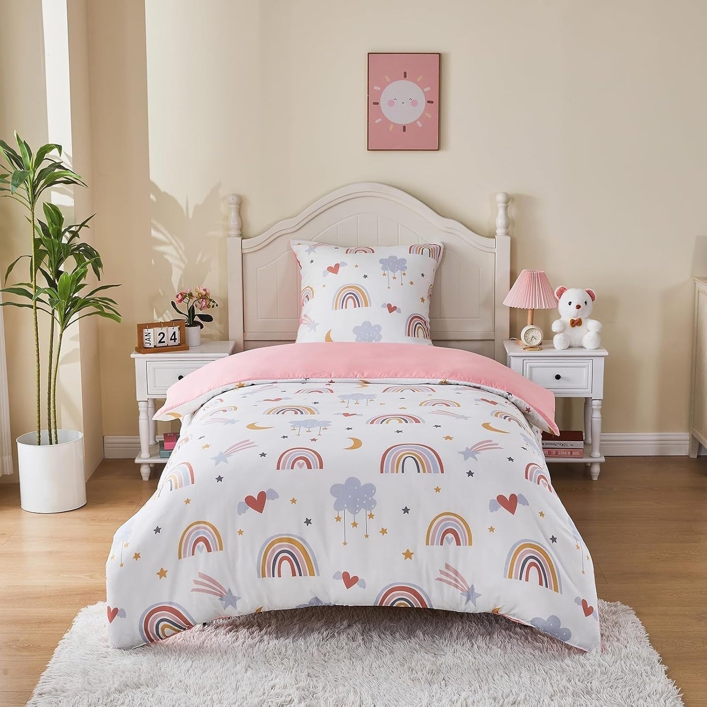 Biancheria da letto per bambini, Arcobaleno, microfibra Biancheria da letto - bambini Naty Shop