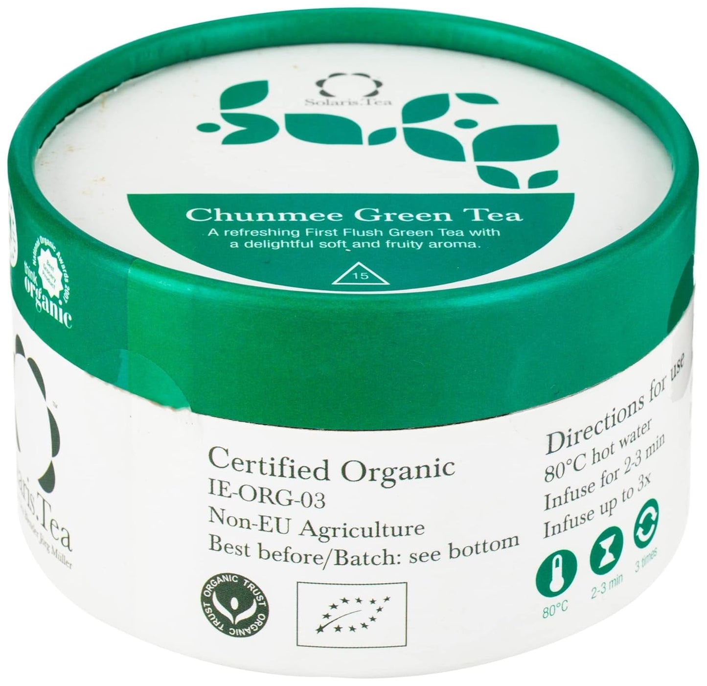 Tè verde al gelsomino biologico 15 bustine di tè di seta 1 confezione (1 x 30 g)
