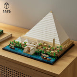 LEGO 21058 Architecture La Piramide di Cheope Kit di costruzione per l'artigianato come hobby creativo, Idea regalo per adulti, uomini, donne, madre, padre, attività creativa, collezione di monumenti famosi Set di costruzione Besuche den LEGO-Store