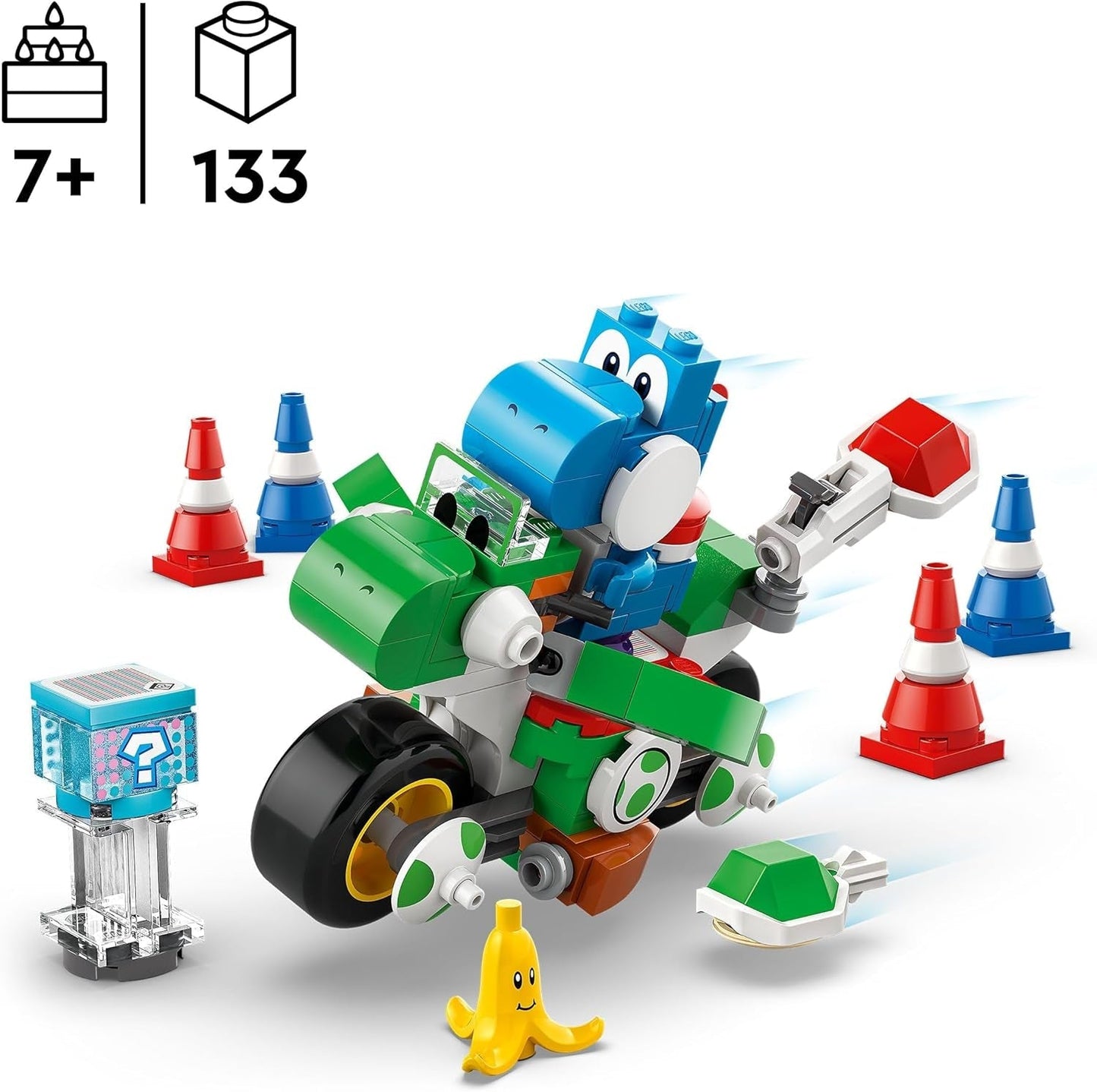 LEGO Super Mario: Mario Kart - Moto Yoshi, set da collezione Nintendo Adventure, regalo per bambini, ragazzi, ragazze e giocatori 7+, set da collezione Yoshi Figure 72031 Set da costruzione Acquista dal negozio LEGO