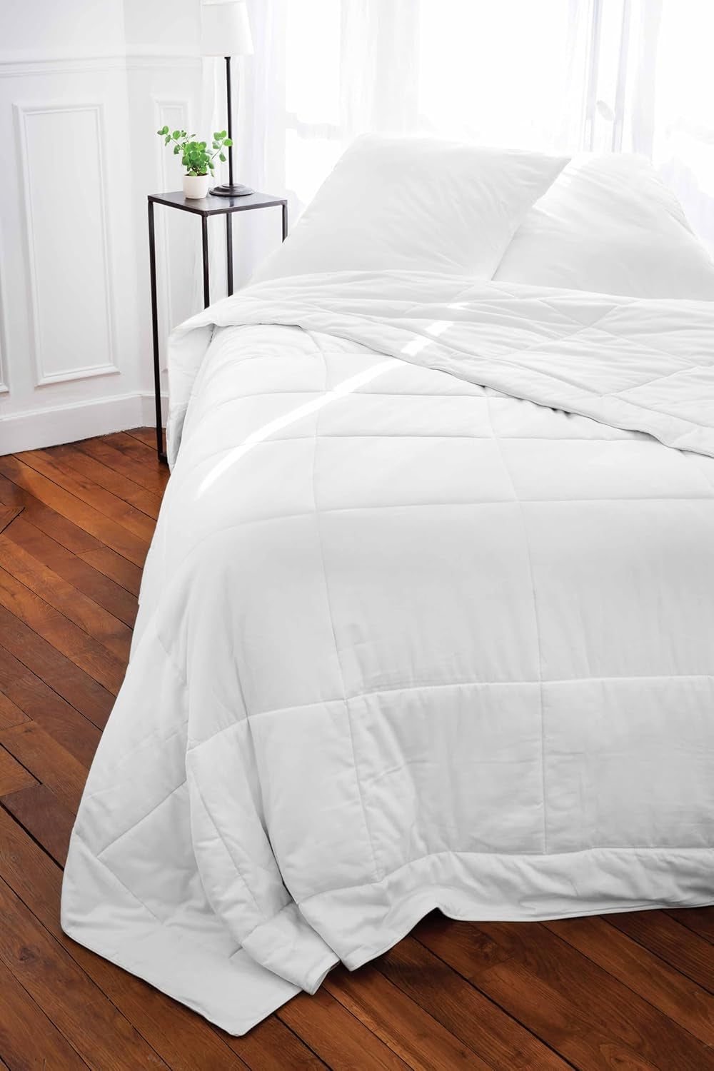 Toison D'Or Piumino Naturale Silkydor, Cotone Raso 380, 240 X 280 cm, Bianco Naty Shop Piumini e Trapunte King White (Standard del Regno Unito)