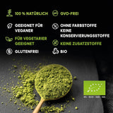 Tè Matcha giapponese, qualità premium, in polvere. 100% naturale. Riduttore di tè verde, potente disintossicante e antiossidante. Matcha puramente coltivato - Origine: Giappone (100 g)