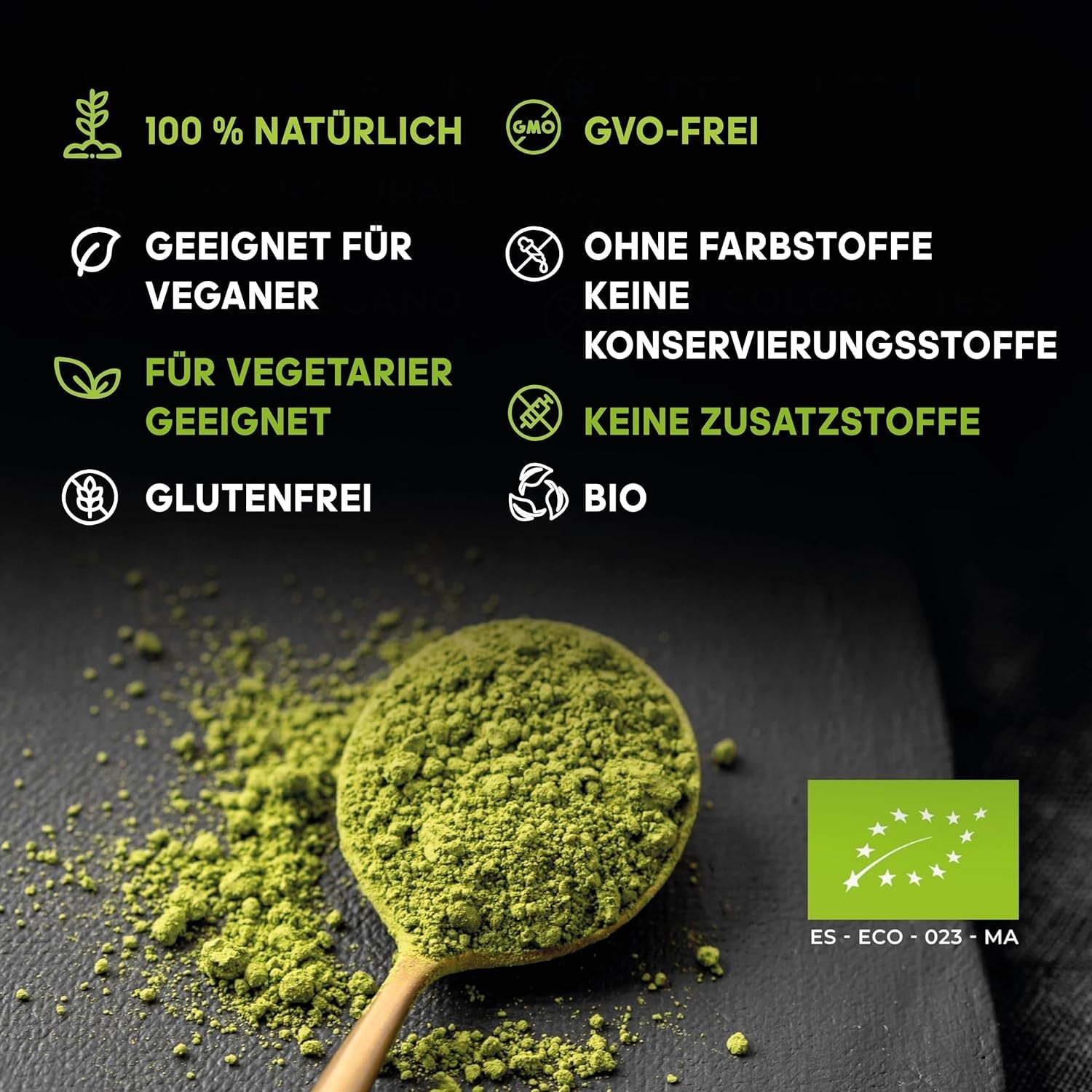 Tè Matcha giapponese, qualità premium, in polvere. 100% naturale. Riduttore di tè verde, potente disintossicante e antiossidante. Matcha puramente coltivato - Origine: Giappone (100 g)
