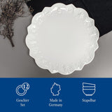 Villeroy & Boch Toy's Delight Royal Classic Servizio Piatti 8 Pezzi, Lavabile in Lavastoviglie e Utilizzabile nel Microonde, Bianco, Piatti, Servizio Piatti per 4 Persone, Stoviglie di Natale, Giocattoli, Porcellana Premium