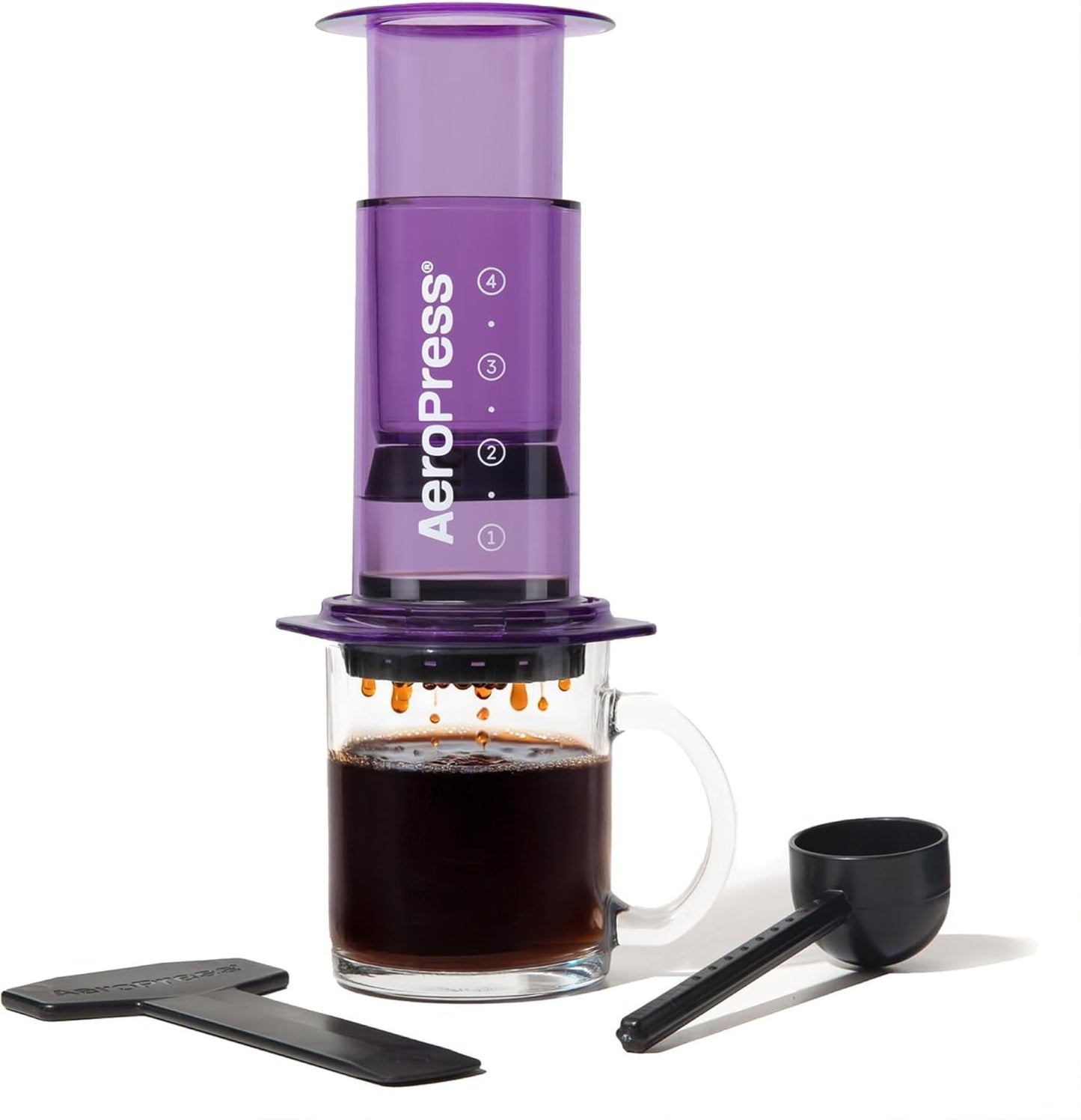 AeroPress Macchina per caffè ed espresso Originale, Caffettiera Portatile Livello Barista con Camera, Stantuffo e Filtri, Macchina per Caffè Rapido ed Espresso