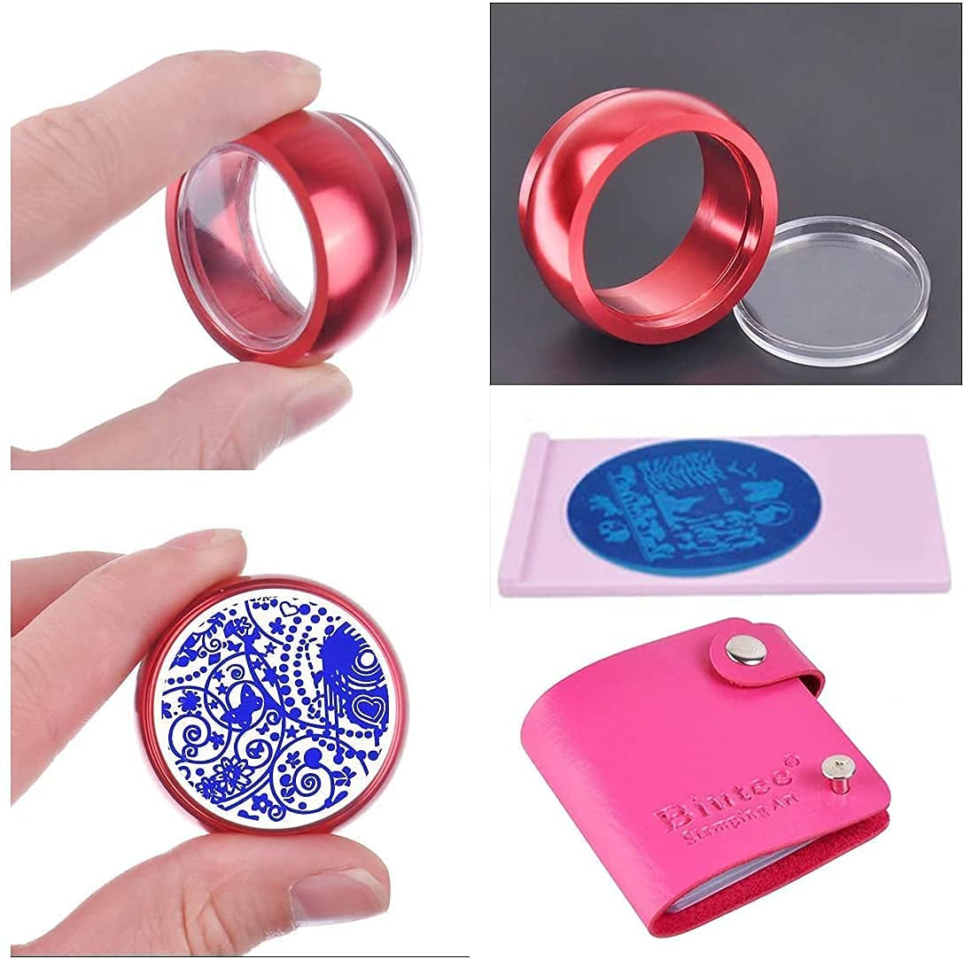Biutee Nail Stamper 30 Pezzi Set Timbri Unghie Template Unghie Stampi Unghie Animali Fiori Immagini Piastra per timbri unghie con 2 timbri 2 raschietti Accessori per design unghie Timbro per unghie French