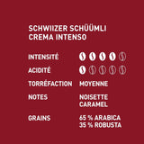Schwiizer Schüümli Intenso, capsula, caffè macinato 1kg - Intensità 4/5 - Certificato UTZ (confezione da 4)