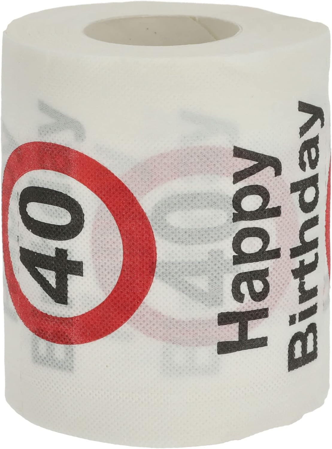 Set 4 carte igieniche "Buon 40° compleanno" │40° compleanno 24 metri 2 tessuti 180Gr/Qm │ Carta igienica motivo carta igienica (4 X carta igienica 40)