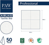 PAW - Tovaglioli Airlaid (40 X 40 Cm) I 50 pezzi I Unicolor I Simil tessuto I Elegante decorazione per la tavola I Horeca I Per occasioni importanti come matrimoni, feste, Natale I Unicolor: Rosa
