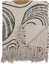 Copriletto Bloomingville, nero, cotone, 160 cm Letti e coperte Bloomingville Natura 160 cm