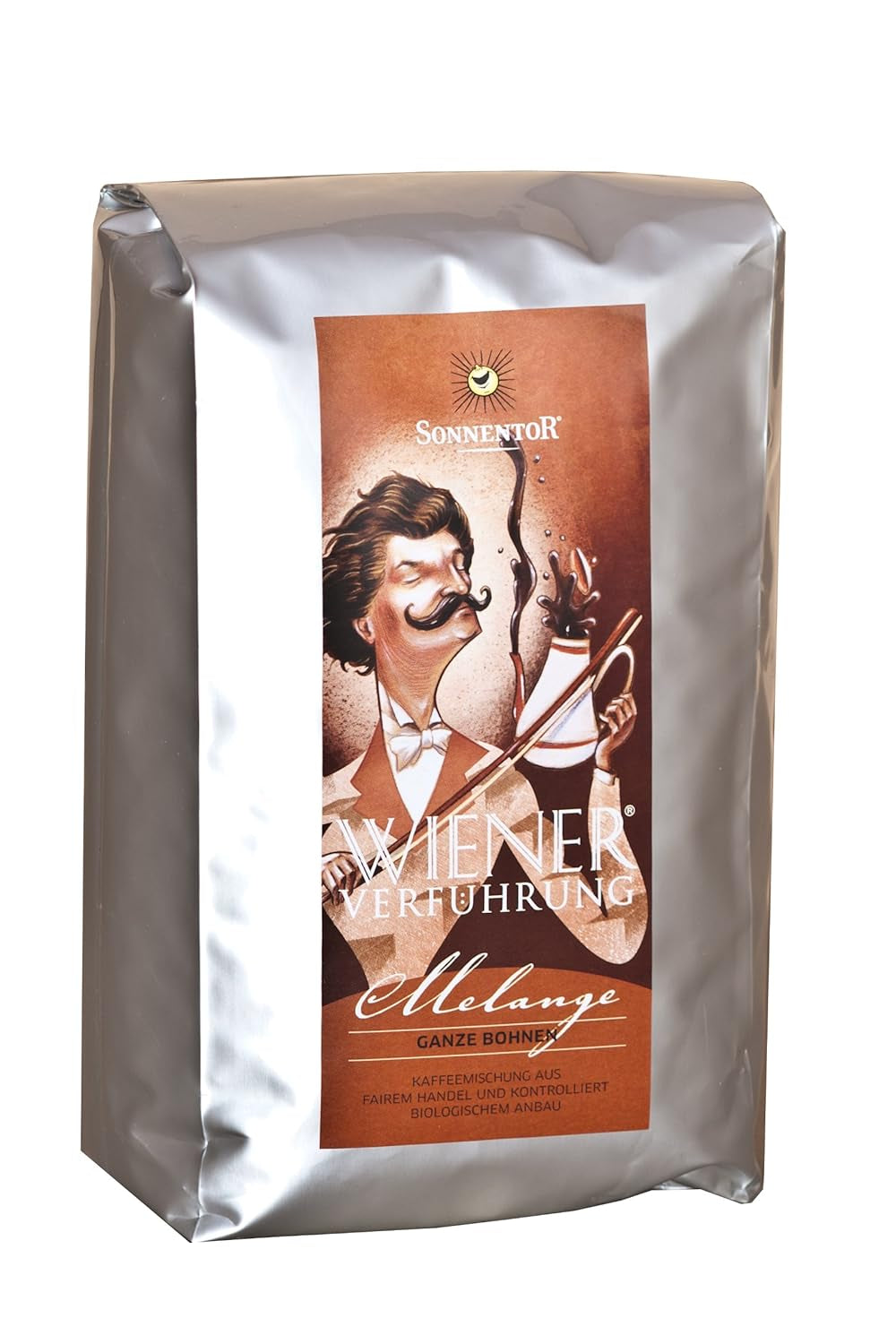 Miscela di caffè in grani interi Seduction Viennese, 1 confezione (1 x 1 kg) - Biologico