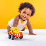 Bright Starts Oball Sonaglio Macchinina Giocattolo per attività motoria per neonati e bambini piccoli a partire da 3 mesi 1 pezzo Colore casuale Blu o Rosso Giocattoli per bambini Naty Shop