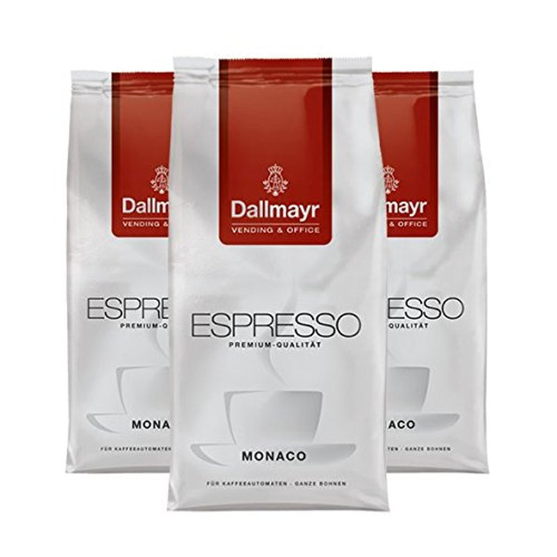 Espresso Monaco per macchine e da tavolo, in grani, 1000g, conf. da 3