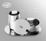 SET LATTE E ZUCCHERO alfi set latte e zucchero in acciaio inox lucido di alta qualità, design elegante, lavabile in lavastoviglie, resistente