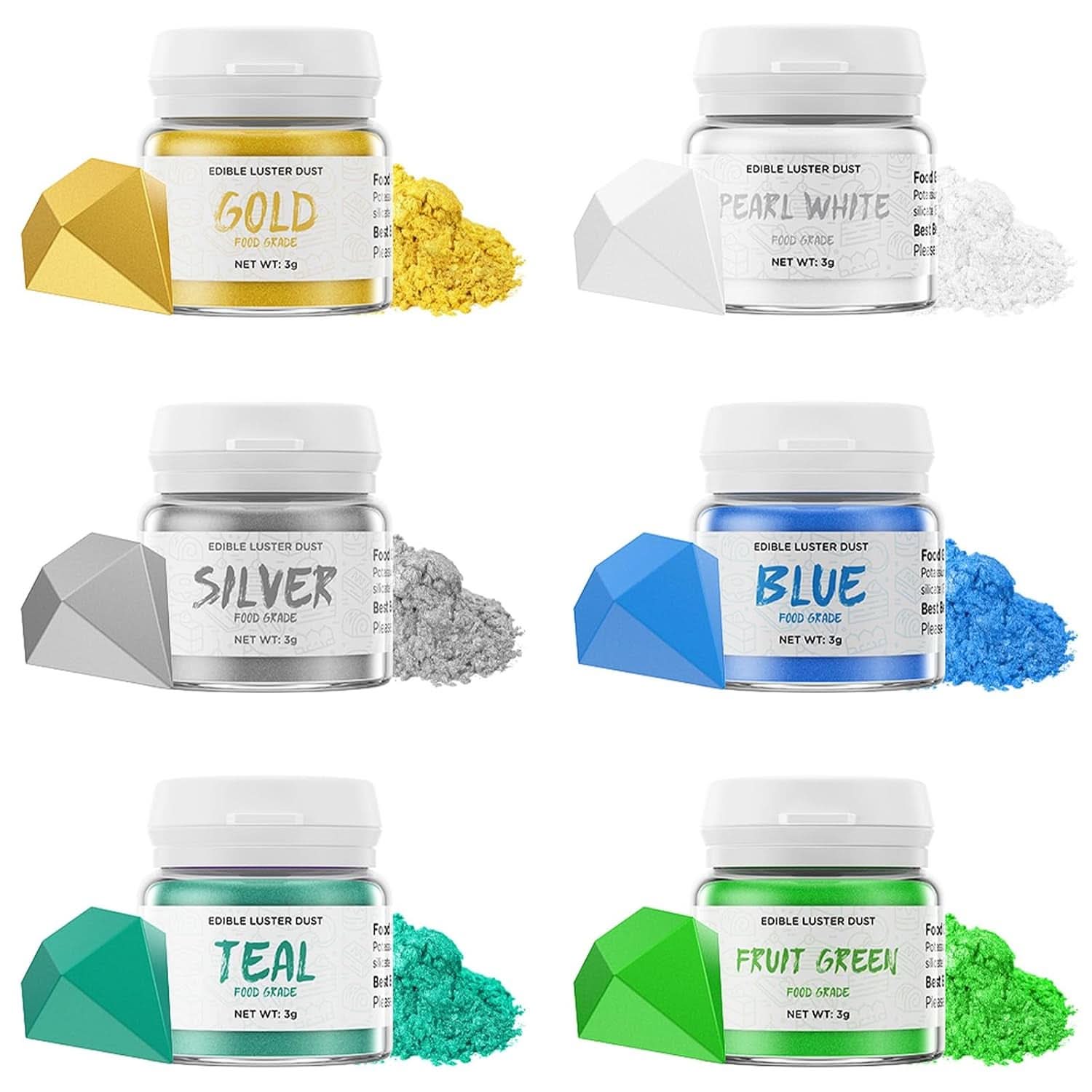 Glitter commestibili, 3 grammi Naty Shop Colori fantastici