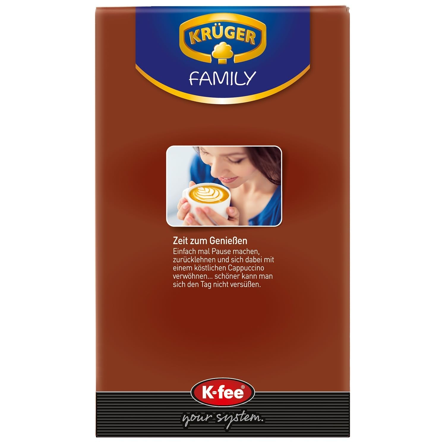 KRÜGER Cappuccino Schoko Capsule di caffè, compatibili con K-fee e ALDI EXPRESSI* Kapselmaschinen, caffè solubile aromatizzato, 96 capsule