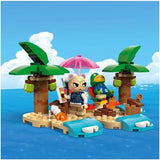 LEGO Animal Crossing Käptens Island Boat Tour, giocattolo creativo per bambini con 2 minifigure della serie di videogiochi incluso Huschke, regalo per ragazze e ragazzi a partire da 6 anni 77048 Set da costruzione Besuche den LEGO-Store