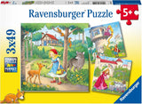 Ravensburger Puzzle per Bambini - 08051 Rapunzel, Cappuccetto Rosso e il Re Ranocchio - Puzzle 3X49 Pezzi per Bambini 5+ Puzzle 3X49 Pezzi Naty Shop Titolo predefinito