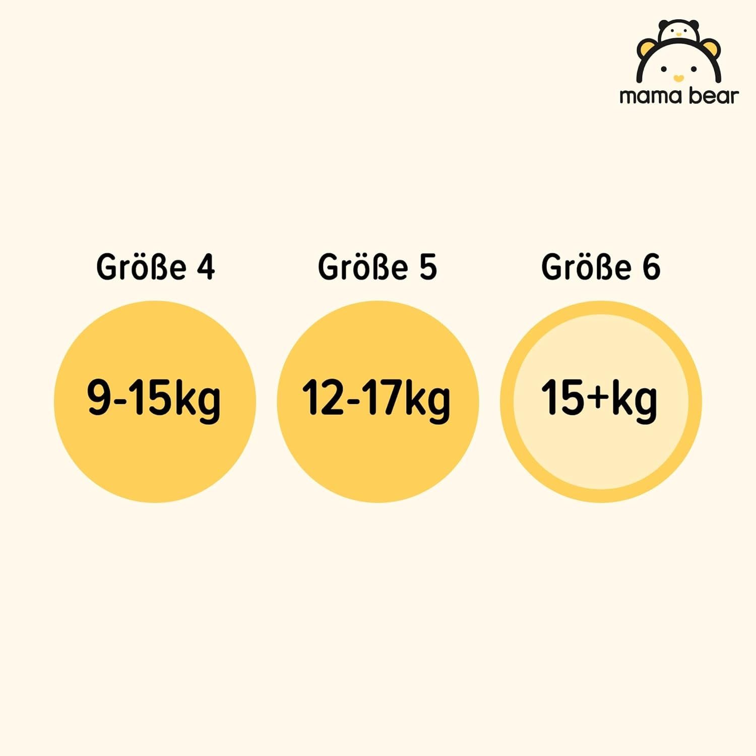 Marchio Amazon: Mama Bear Disney Taglia 6 (15+ kg) - Confezione mensile, Bianco, 120 pezzi (2 confezioni da 60)