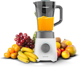 Cecotec Robot da cucina Power Black Titanium 2200MAX Smooth, 2200 W Maximale Leistung, 6 Klingen Aus Edelstahl, Funzione Ice Crush, Funzione Turbo e Smoothie, Funzione Autoclean Kitchen Naty Shop Weiß 1300 W | 1,5 l | Plastica