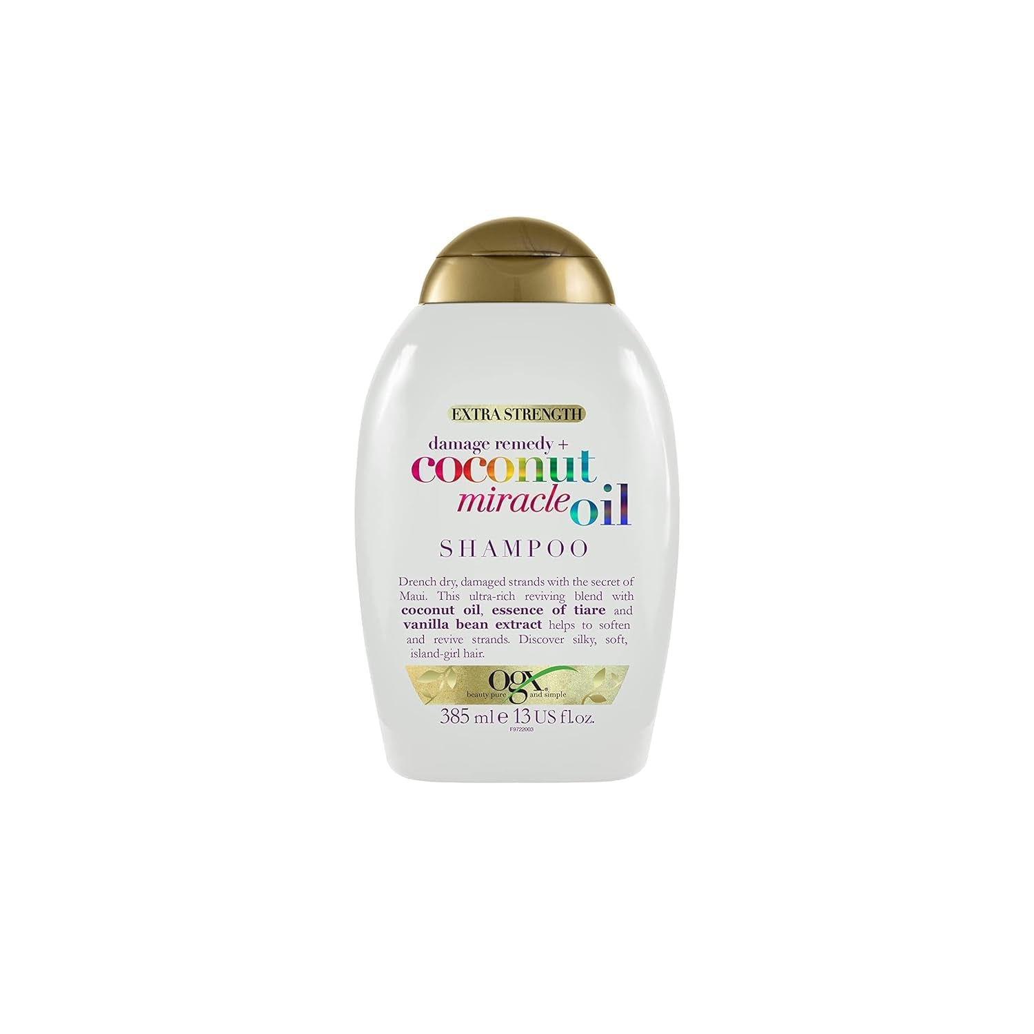 Balsamo all'olio di cocco miracoloso OGX, balsamo idratante per la cura dei capelli all'olio di cocco, shampoo OGX per la cura dei capelli da 385 ml