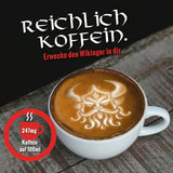 Arrosto Bianco - GUNNAR - 1kg - Whole Kaffee-Bohnen Extra Strong - Kräftige Robusta-Röstung - 494mg Kaffein je Tasse - Würzig & Kraftvoll mit Noten von dunkler Schokolade - Säurearm