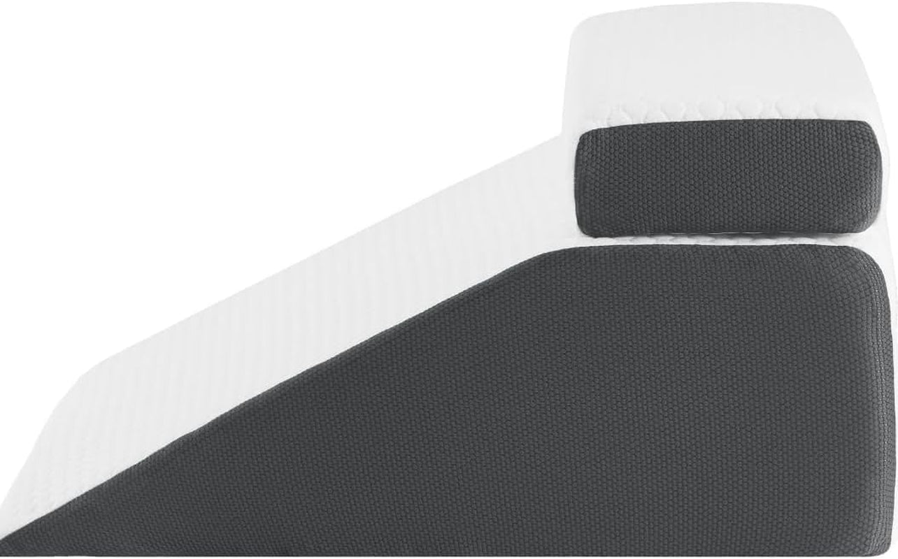 Cuscino da lettura e cuscino elevatore per gambe in piuma Cuscino in memory foam per collo, schiena e gambe, cuscino multifunzionale staccabile per letto, divano, seduta, sonno e riposo, 58x55x28 cm