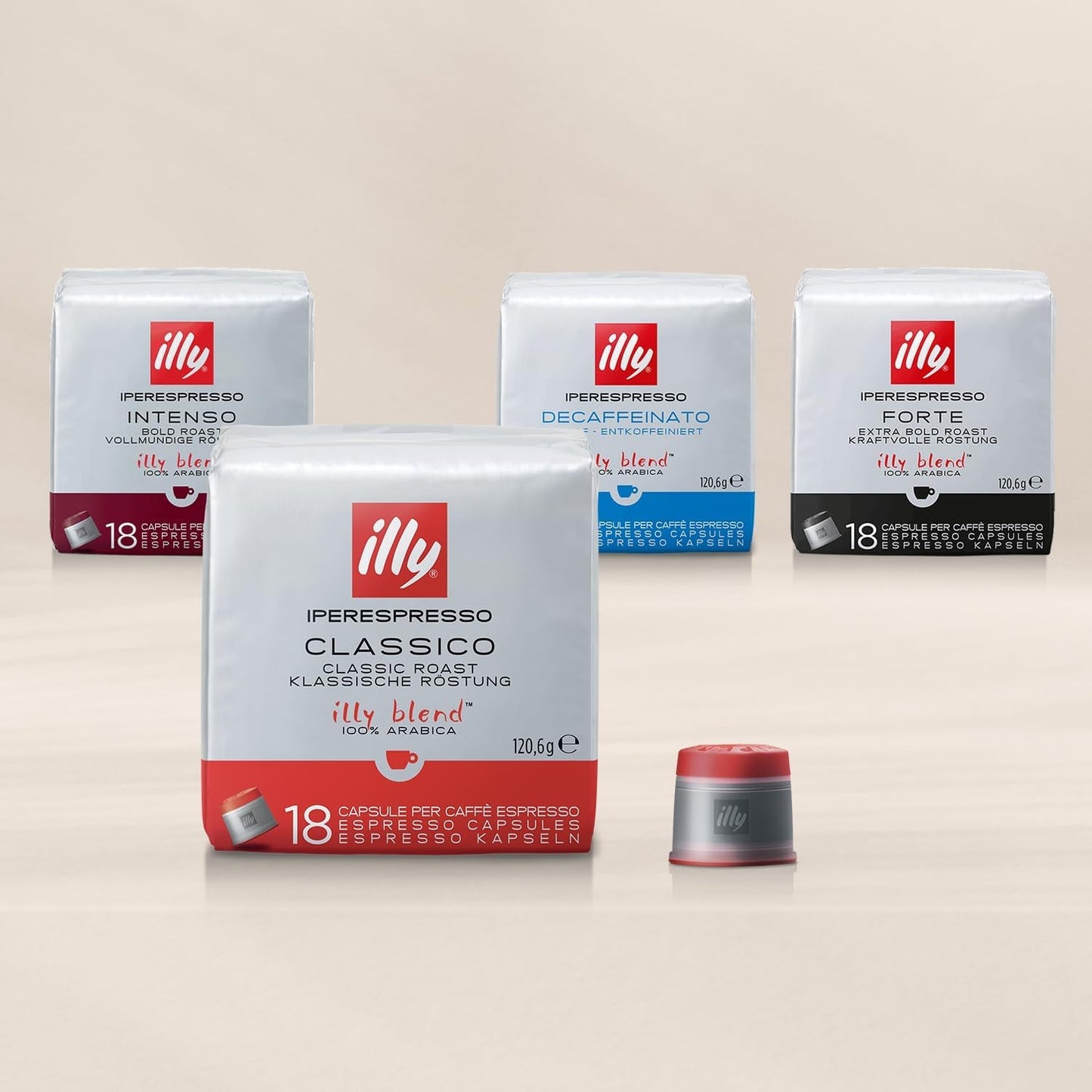 illy Iperespresso Kaffeekapseln Klassische Röstung CLASSICO, confezione con 100 capsule