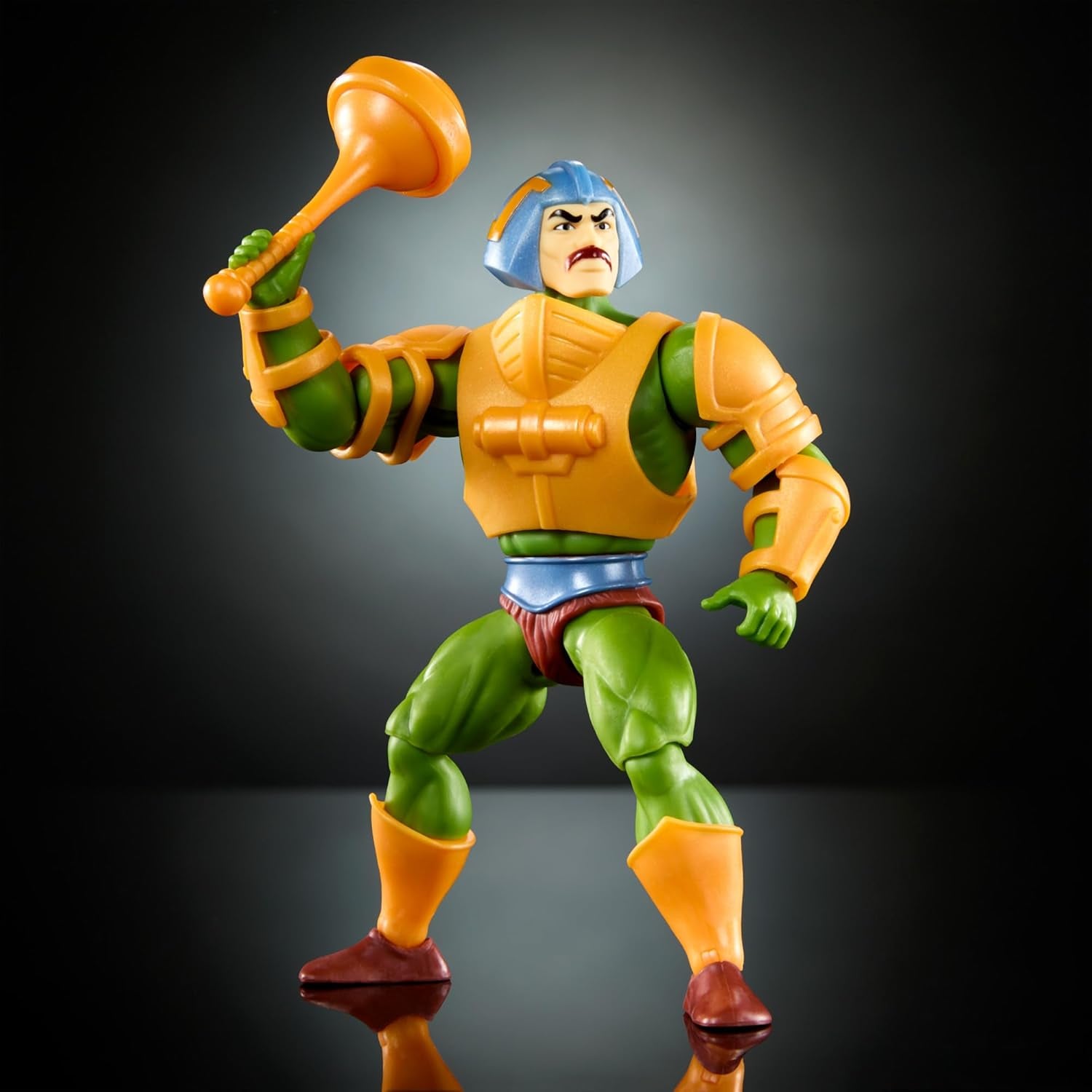 Giocattolo di Masters of the Universe Origins, action figure di Man-At-Arms Duncan della collezione Cartoon, altezza ca. 14 cm, eroe con armatura rimovibile e accessori, Action figures HYD25 Naty Shop